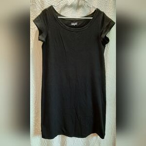 Eileen Fisher Dress Womans Medium Black T-Shirt Stretch Classic Casual Comfort